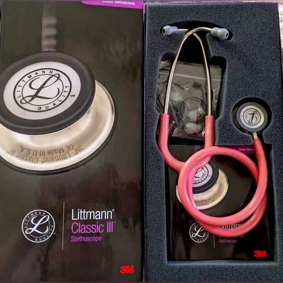 New! 3M Littmann Classic III Pink Stethoscope - Picture 2 of 6